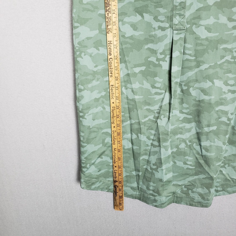 Vineyard Vines Size 6 Margo Shirt Dress Green Camo Granola Girl Casual Earthy - Picture 5 of 7